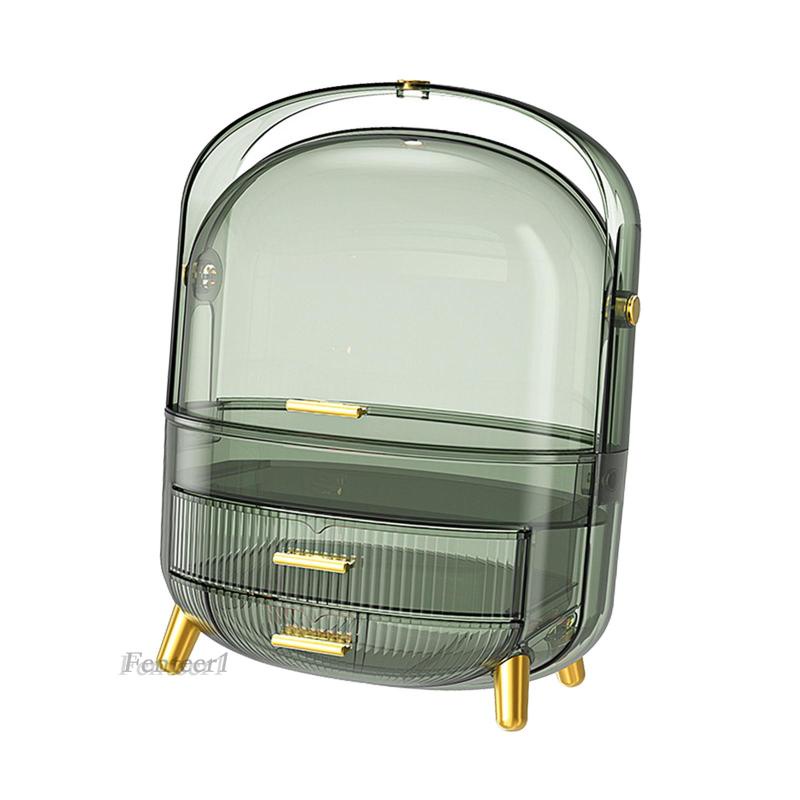 [Fenteer1] Kệ Đựng Đồ Trang Điểm / Cọ / Son Môi Có Tay Cầm