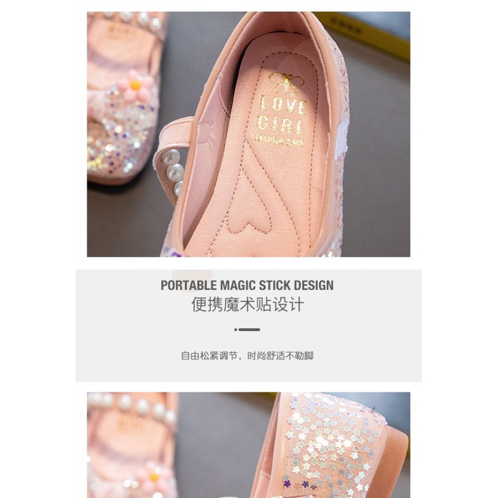 Giày Búp Bê Công Chúa Elsa Đế Siêu Mềm Thời Trang Mùa Hè Cho Bé Gái