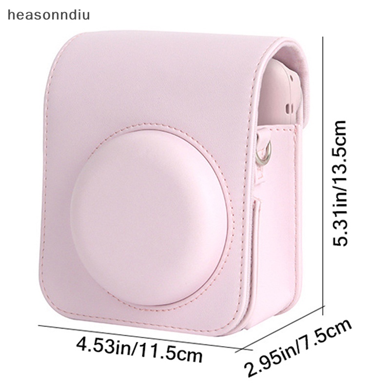 Túi Da PU Đựng Máy Ảnh Instax Mini 12 Kèm Dây Đeo Vai Tiện Dụng