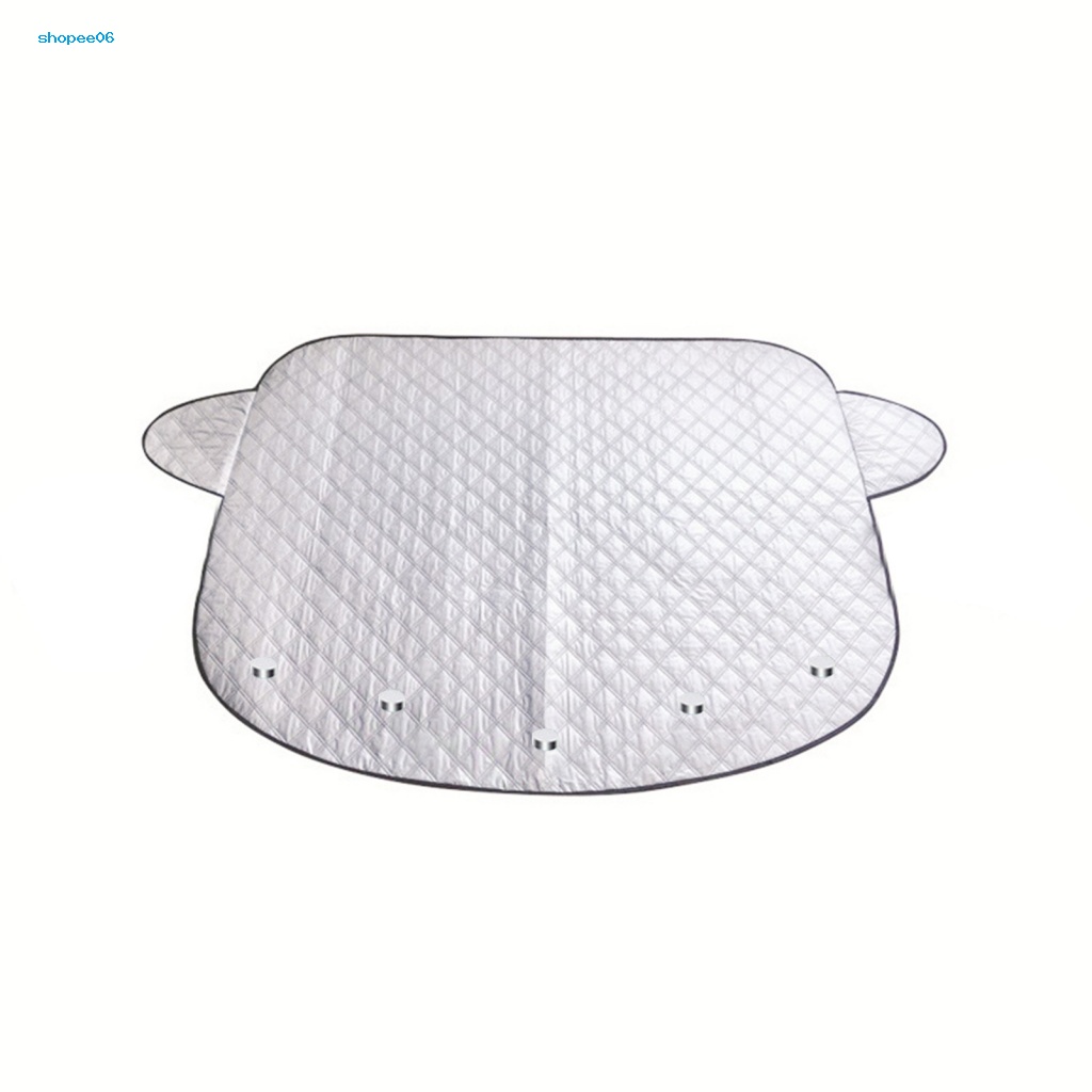 Vỏ Bọc Che Nắng Bốn Lớp Phủ Lá Nhôm Dày Dặn Có Nam Châm Gắn Phía Trước Xe Hơi