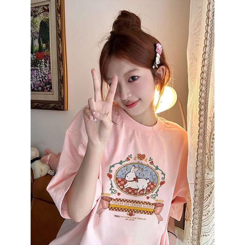 NRVP Áo Thun 100% Cotton Tay Ngắn Phong Cách Hàn Quốc Mới