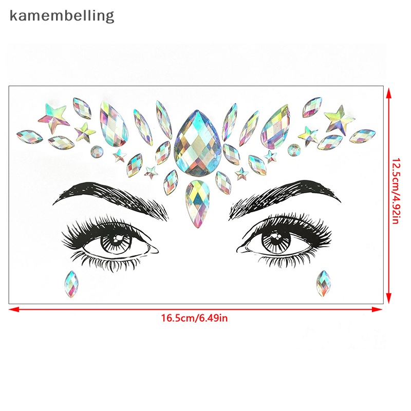Kamembelling Đá Dán Mặt Trang Sức Tự Dính Họa Tiết Mardi Gras EN