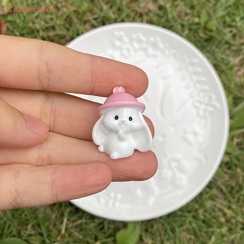 Bộ 2 Đồ trang trí Cún / Thỏ Dạ Quang Mini Trang Trí Tiểu Cảnh Mới