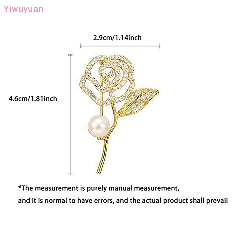 < Yiwuyuan > Ghim Cài Áo Hình Hoa Trà Đính Kim Cương Giả Thanh Lịch Chống Thất Lạc Thời Trang Niche