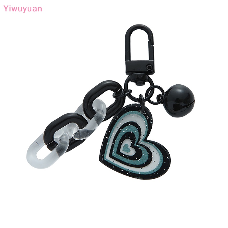Móc Khóa Xe Hơi Hình Trái Tim Sáng Tạo Bằng Acrylic Dễ Thương Mới