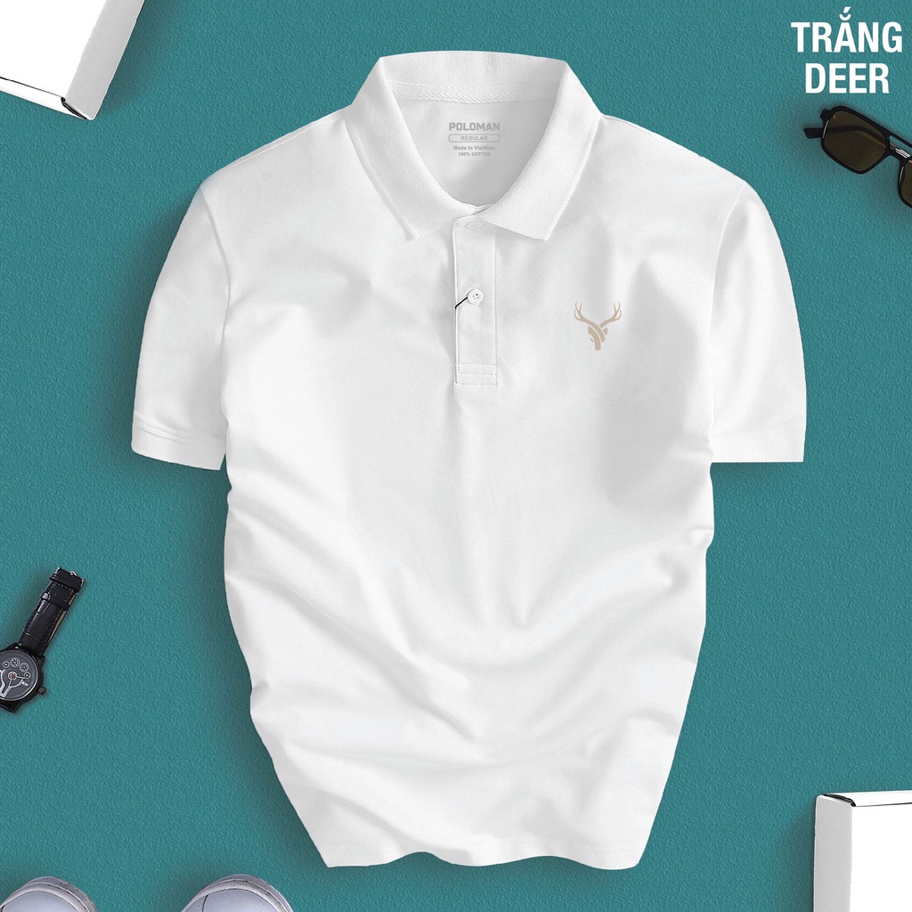 Áo polo nam nữ Hưu sao DEER nhiều màu tinh tế