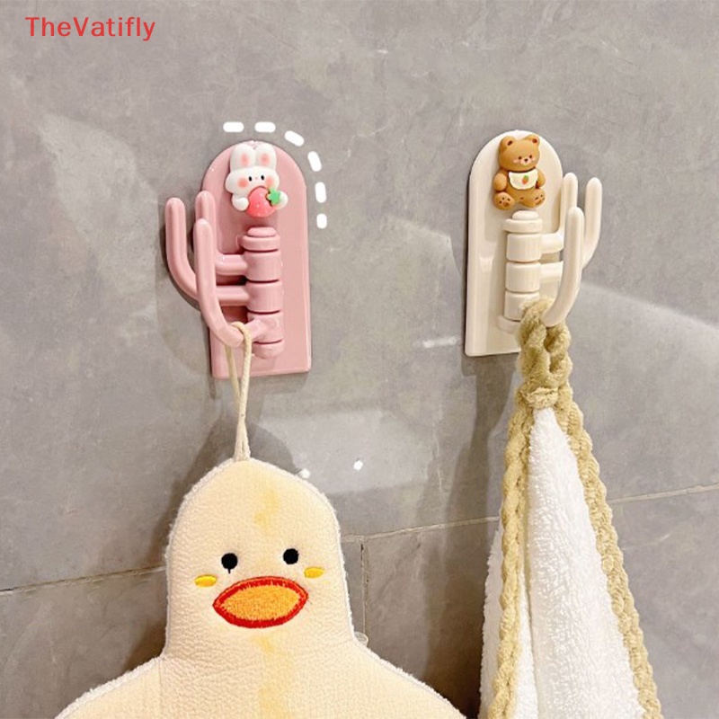 [Thevalifly] Móc Treo Đồ Dán Tường / Cửa Nhà Tắm Hình Động Vật Sáng Tạo Chắc Chắn