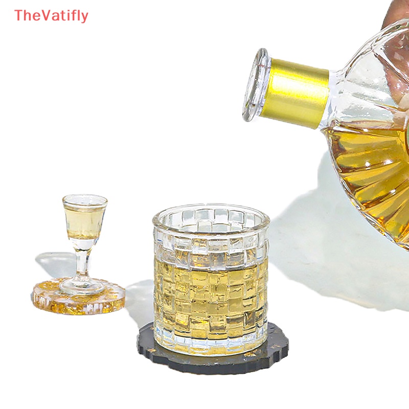 [Thevalifly] Khuôn Silicone Làm Đế Lót Ly Tròn 8 Ngăn DIY Trang Trí Nội Thất Nhà Bán Chạy