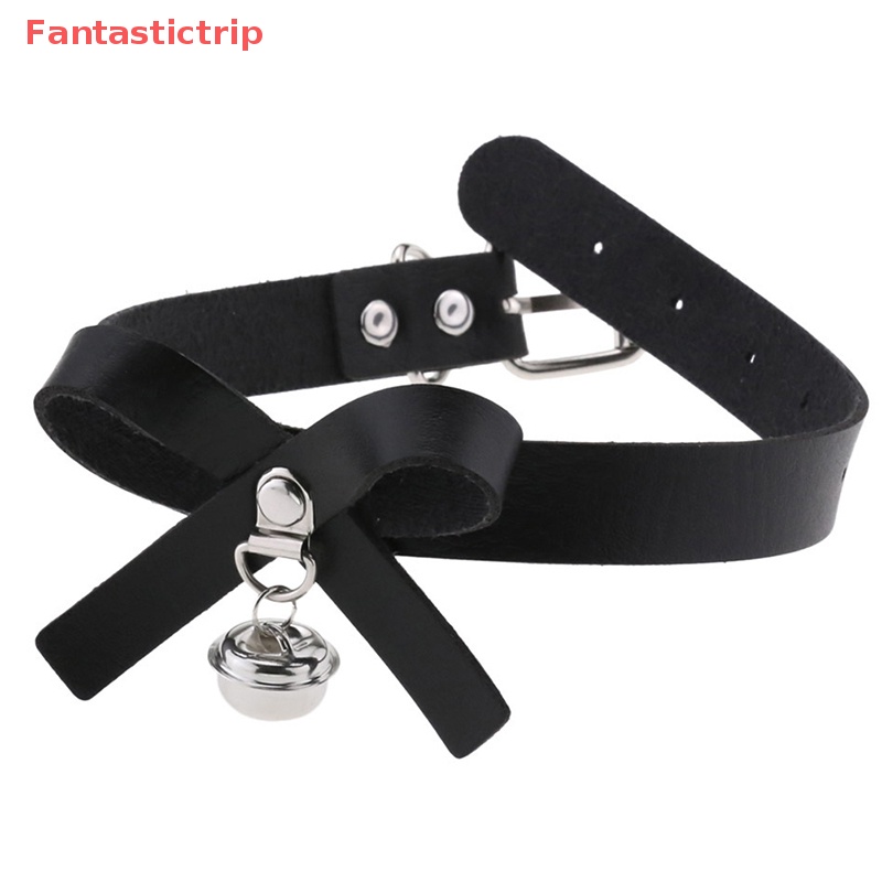 [Fantastictrip] Vòng Cổ Choker Bằng Da Phong Cách Punk Gothic Thời Trang Cho Nam Và Nữ