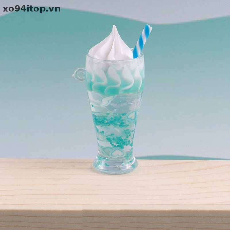Xoitop Đồ trang trí Lọ Kem Dạ Quang Mini Bằng Nhựa Resin Trang Trí Tiểu Cảnh
