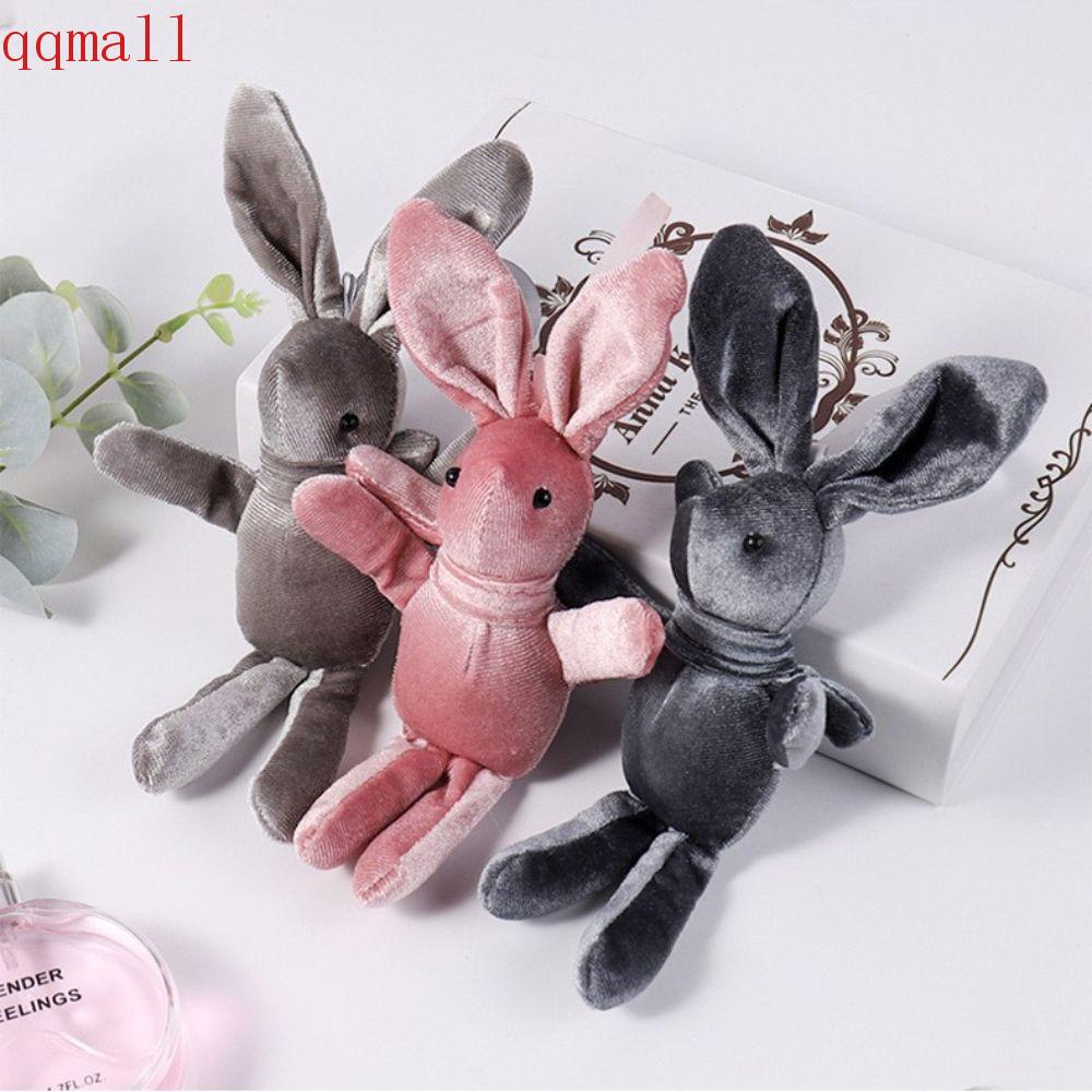 Móc Khóa Hình Thỏ Bông Dễ Thương Bằng Cotton