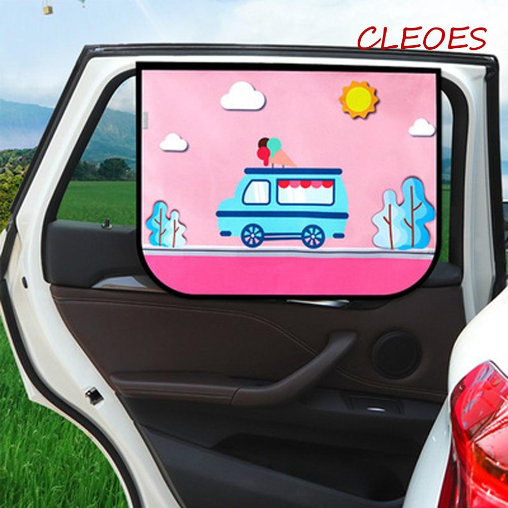 Tấm Phim Dán Cửa Sổ Xe Hơi Họa Tiết Hoạt Hình Dễ Thương Bắt Mắt