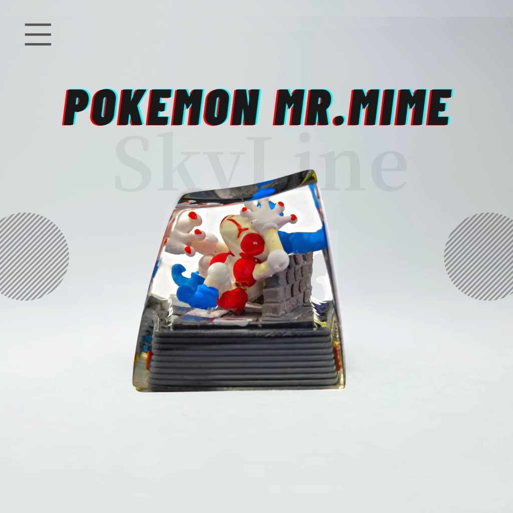 Nút Bàn Phím Artisan - Mr-Mime Artisan Bằng Nhựa Resin Tùy Chỉnh Cá Nhân Hóa Tay