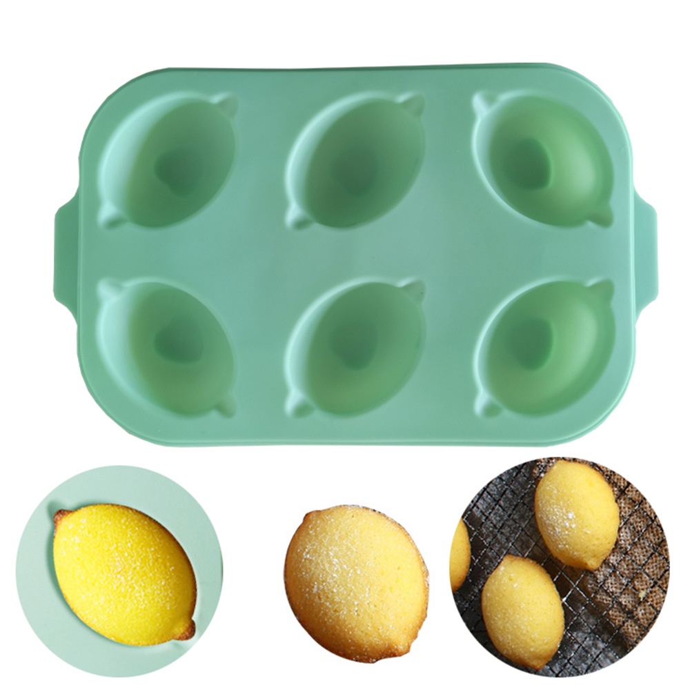 Khuôn silicone Làm Bánh 6 Ngăn Tiện Lợi