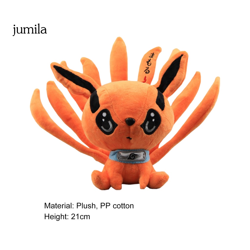 Đồ chơi nhồi bông Hình Kyuubi Kurama 21cm Làm Quà Giáng Sinh / Sinh Nhật