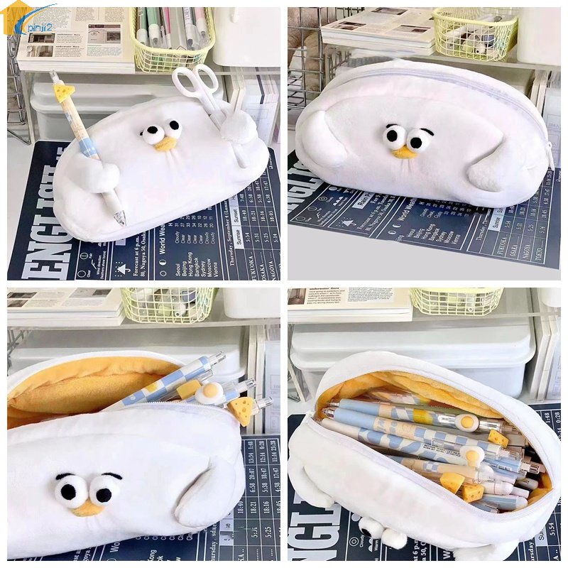 Túi Đựng Bút Hình Hải Âu Hoạt Hình Nhồi Bông Sắp Xếp Gọn Gàng Cho Văn Phòng / Trường