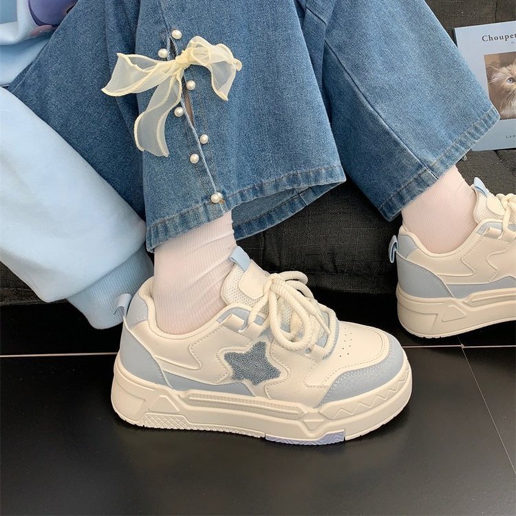 Giày Thể Thao Mũi Tròn Phong Cách Thời Trang Nhật Bản