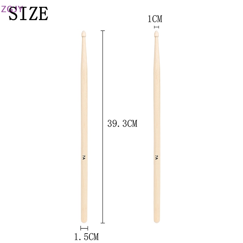 Set 12 Cặp Trống 7A Bằng Gỗ Phong Dành Cho Trẻ Em Mới Tập Chơi