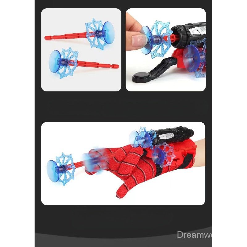 Phụ kiện người nhện/ Đồ chơi trẻ em/ Áo choàng, găng tay, khiên, đai tay và đai lưng, găng tay bắn đĩa, bắn tên ngườnhện