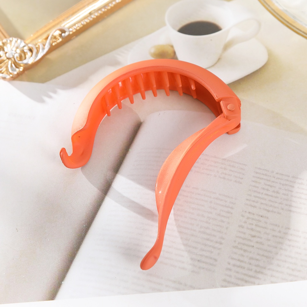 Kẹp Tóc 8cm Màu Trơn Phong Cách Hàn Quốc Dễ Thương Cho Nữ