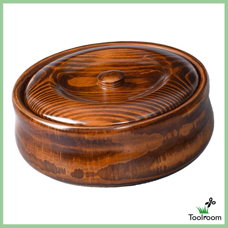 Tô Gỗ Hình Tròn Đa Năng Có Thể Tái Sử Dụng