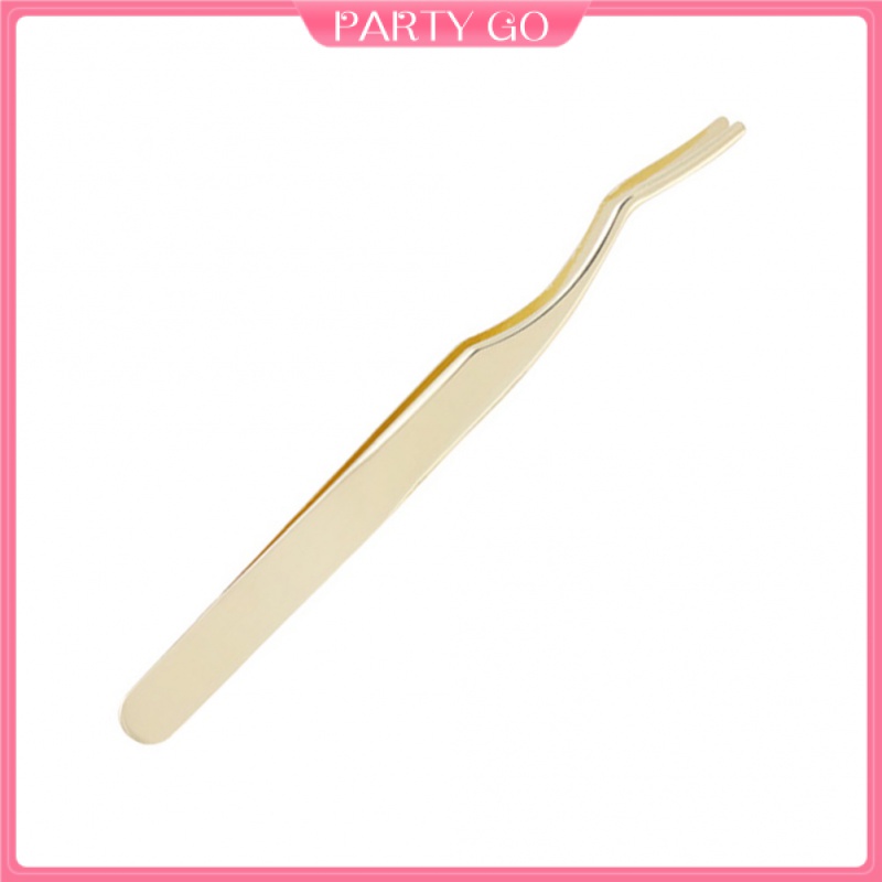 Set 2 Nhíp Gắn Lông Mi Giả Bằng Kim Loại Tiện Lợi