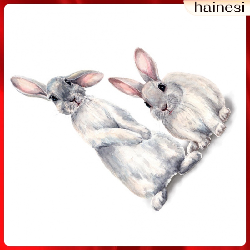 Miếng Dán Tường Trang Trí Hình Thỏ Phục Sinh Đáng Yêu Dành Cho Trẻ Em