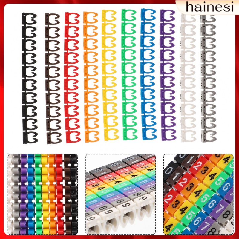 Set 100 Nhãn Đánh Dấu Dây Cáp Nhiều Màu Sắc Tiện Dụng