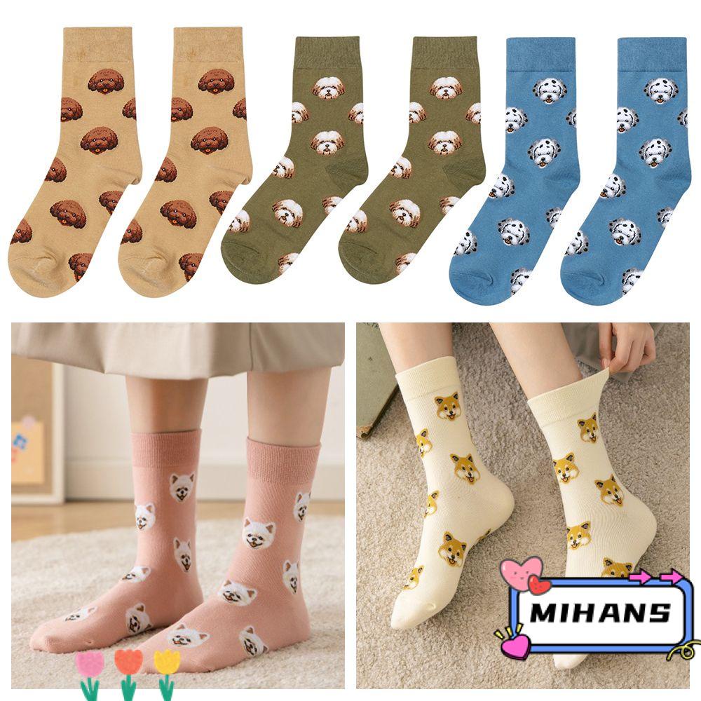 Tất Cổ Cao Họa Tiết Hoạt Hình Xinh Xắn Dành Cho Nữ