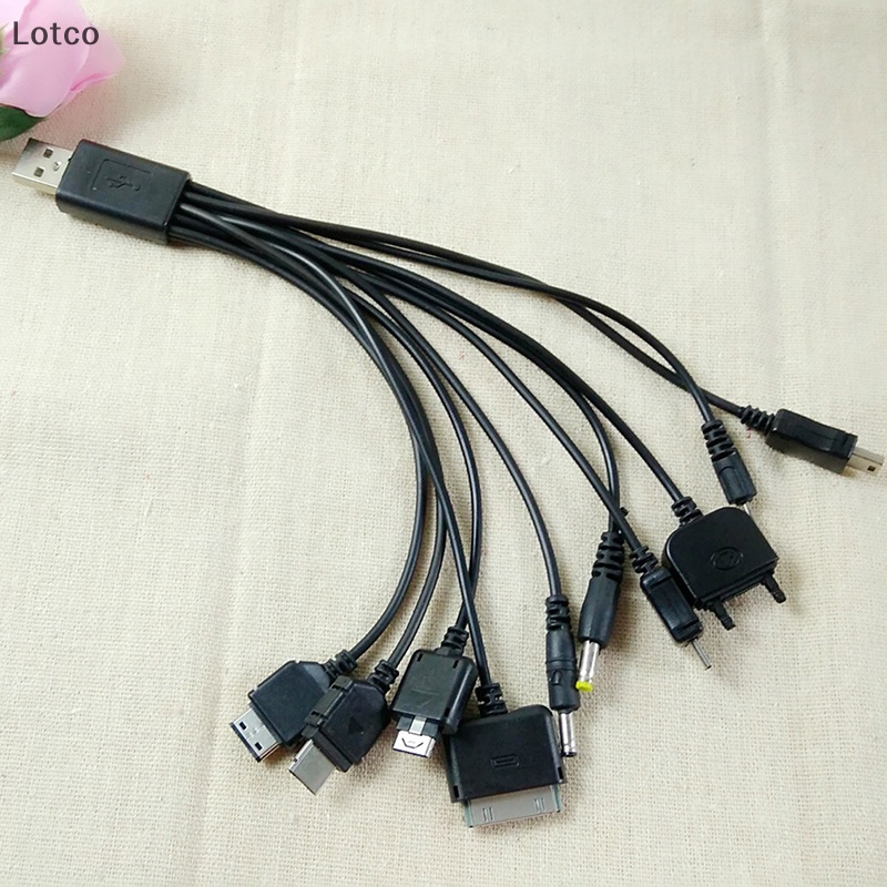 Lotco 10 trong 1 đa chức năng sạc Cáp USB cho Motorola Samsung LG Cáp dữ liệu VN
