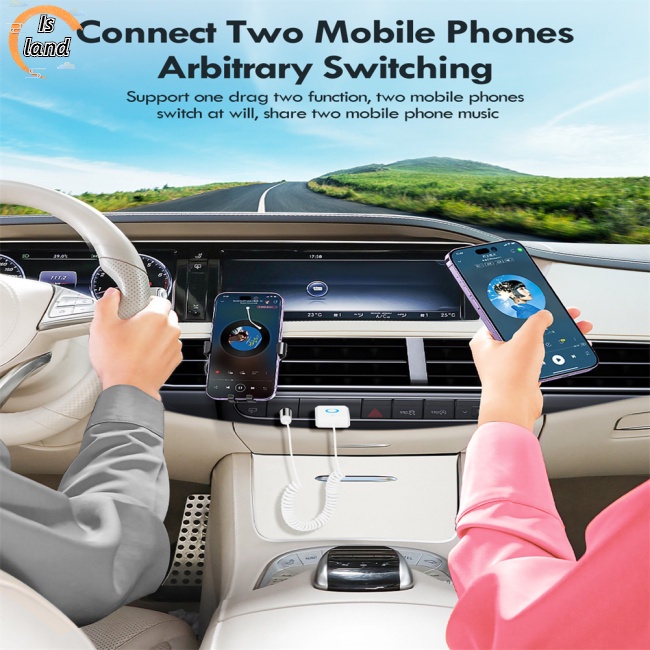 Bộ Chuyển Đổi Âm Thanh Aux Bluetooth 5.0 3.5mm Đa Năng Cho Xe Hơi