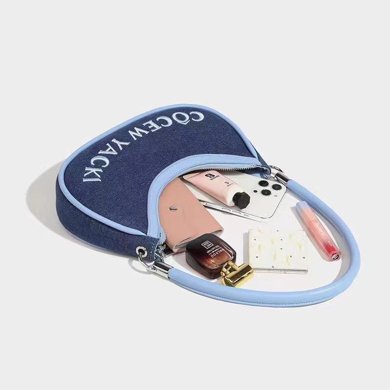 Túi Đeo Vai / Kẹp Nách / Đeo Chéo In Chữ Phối Màu Độc Đáo Thời Trang