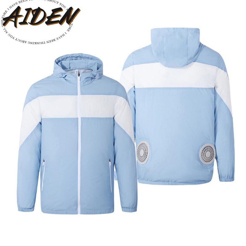 Áo Khoác Chống Nắng Thoáng Khí Thời Trang Bảo Vệ Khỏi Tia UV Có Quạt Dành Cho Nam Size S-3XL