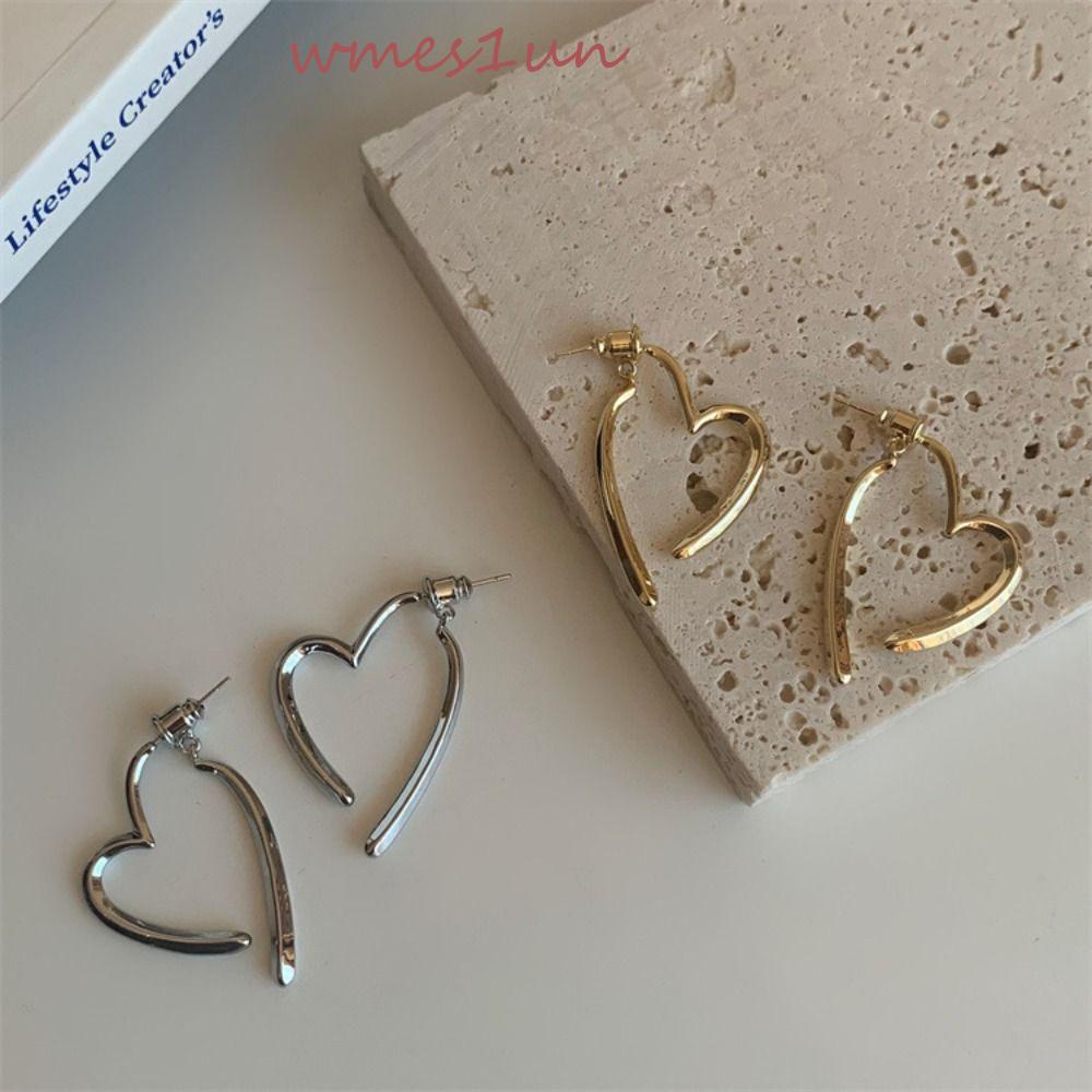 Khuyên Tai Hợp Kim WMES15H Y2K Phong Cách Punk Sang Trọng Cho Nữ