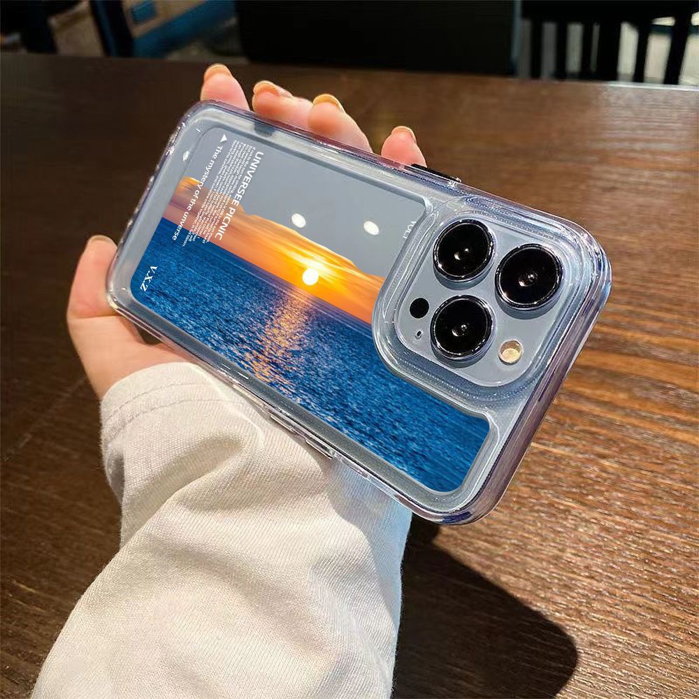 Ốp Điện Thoại TPU Mềm Chống Sốc Hình Hoàng Hôn Cho iphone 14 pro max 11 Promax 11 12 / 13 / 6 / 7 / 8plus / X max