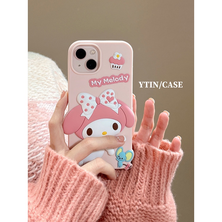 Ốp Điện Thoại Silicon Mềm Chống Sốc Chống Rơi Thân Thiện Với Da Hình Búp Bê 3D Dễ Thương Cho iPhone 14 13 12 11 Pro Max 14 Plus