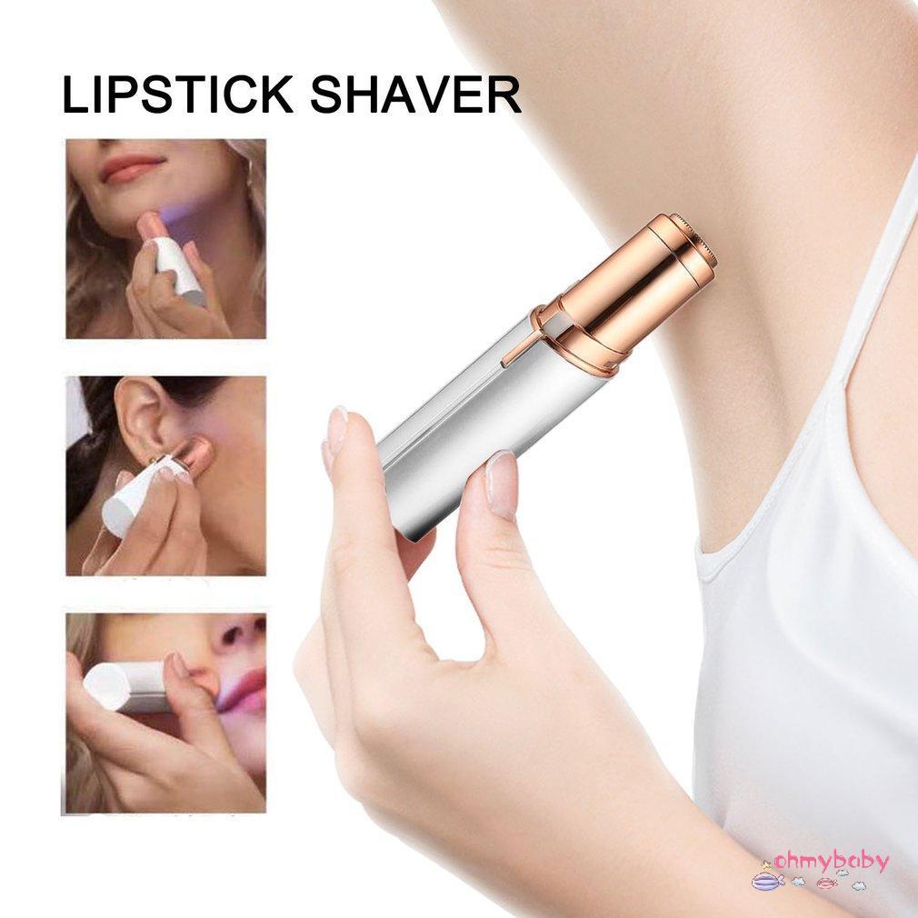 [InStock] Phụ Nữ Điện Mini Không Gây Đau Tóc Cho Mặt Cơ Thể Máy Rụng Lông Son Môi Hình Cổ Chân Dụng Cụ Cạo Râu [Z/6]