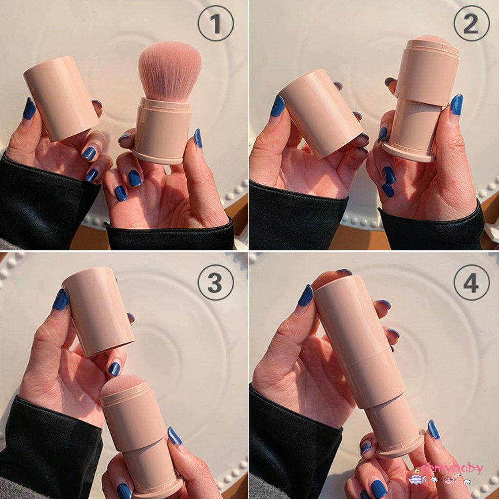 [Ready] Cọ Trang Điểm Có Thể Thu Vào Khuôn Mặt Công Cụ Di Động Linh Hoạt Phấn Mắt Du Lịch Mềm Mại [Z/7]