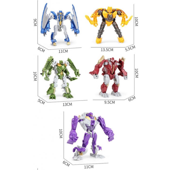Đồ Chơi Robot Biến Hình Năm Trong Một Cho Bé