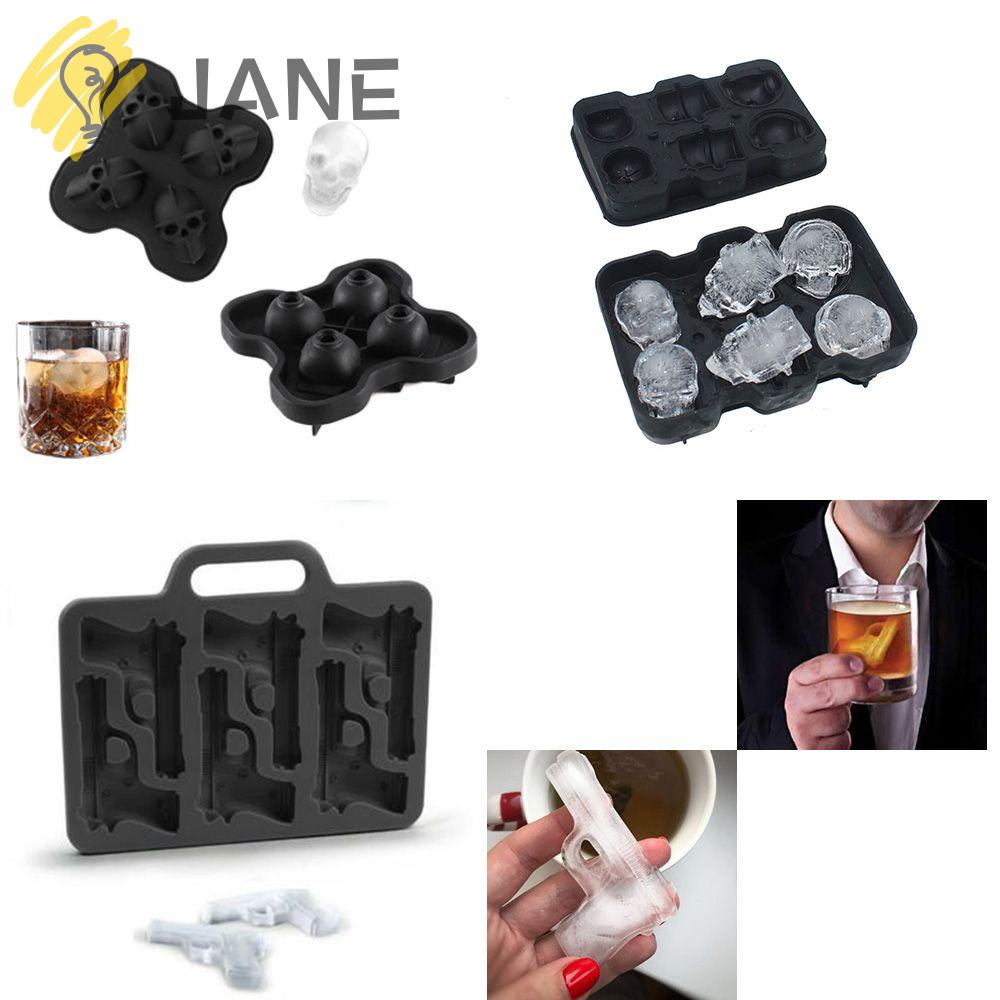 Jane Khuôn Làm Kem Que Hình Đầu Lâu Có Thể Tái Sử Dụng Làm Quà Tặng Giáng Sinh