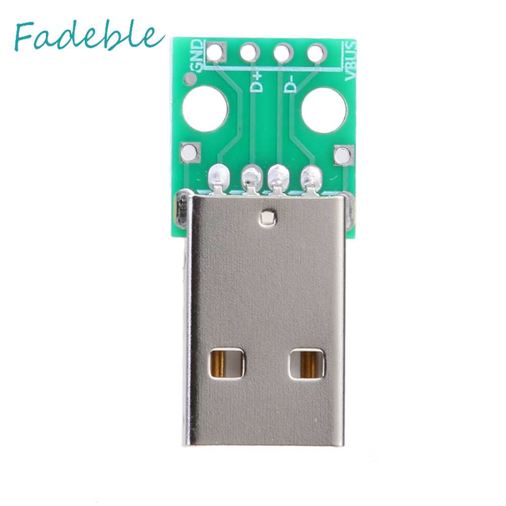 Set 10 Mô Đun Cấp Nguồn USB Loại A Đầu Đực Sang DIP 2.54mm PCB