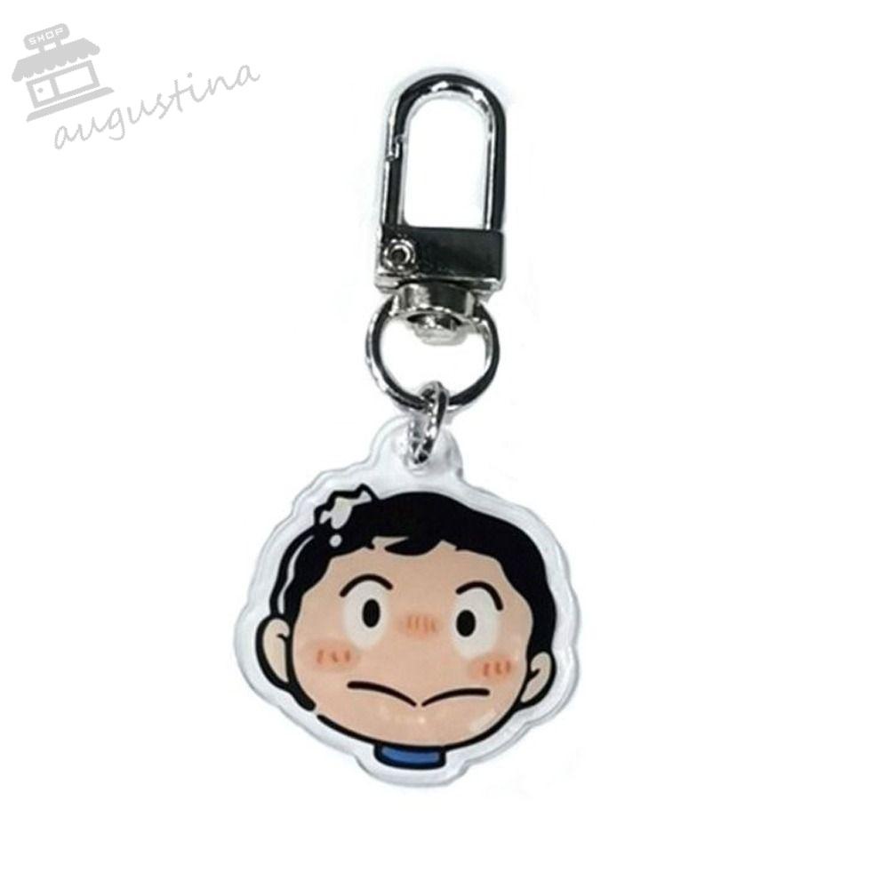 Móc Khóa Hai Lớp Họa Tiết Hoạt Hình AUGUSTINA Ranking of Kings Để Trang Trí Túi Xách / Chìa Khóa