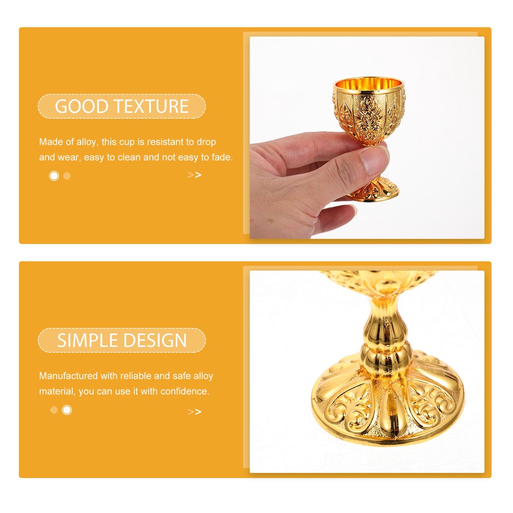 Set 2 Ly Thủy Tinh Uống Rượu Màu Trắng / Vàng Phong Cách Vintage Trang Trí Tiệc Cưới / Halloween