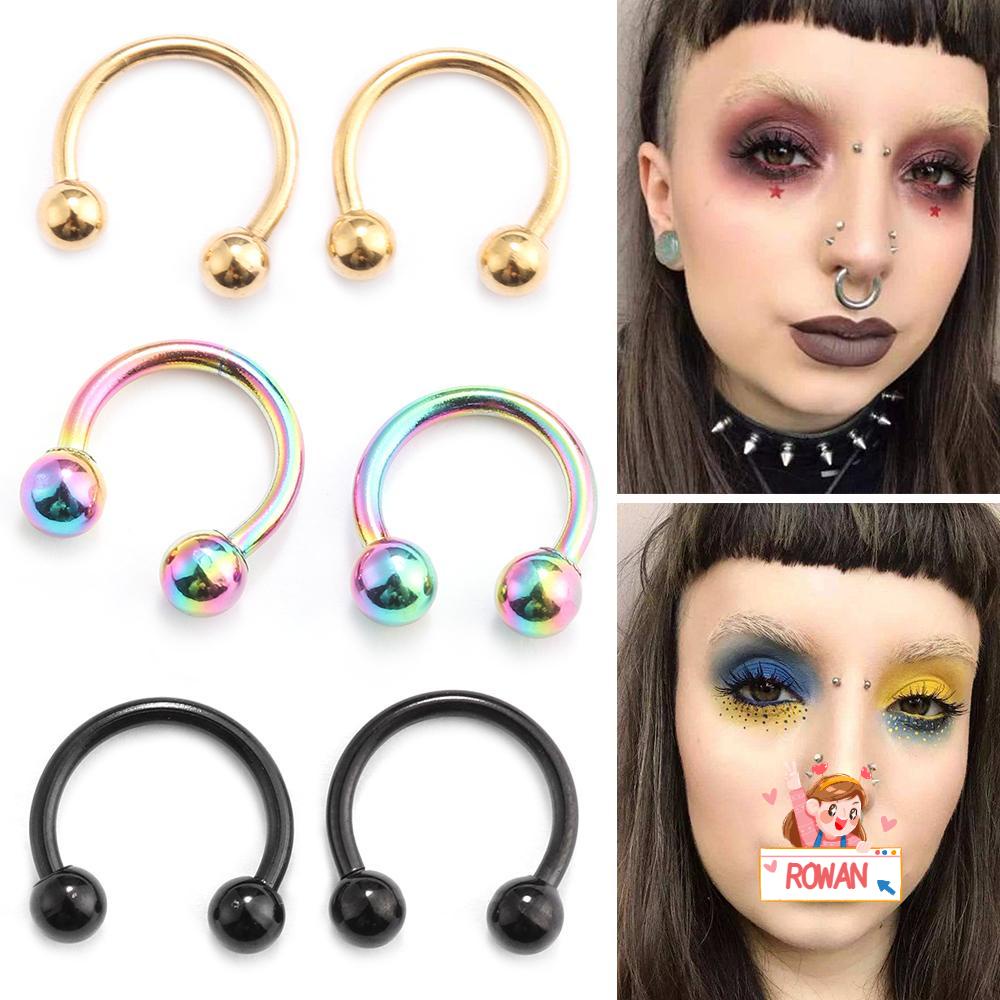 Khuyên Mũi 16 Nong Lỗ Bằng Thép Không Gỉ Hàng Mới