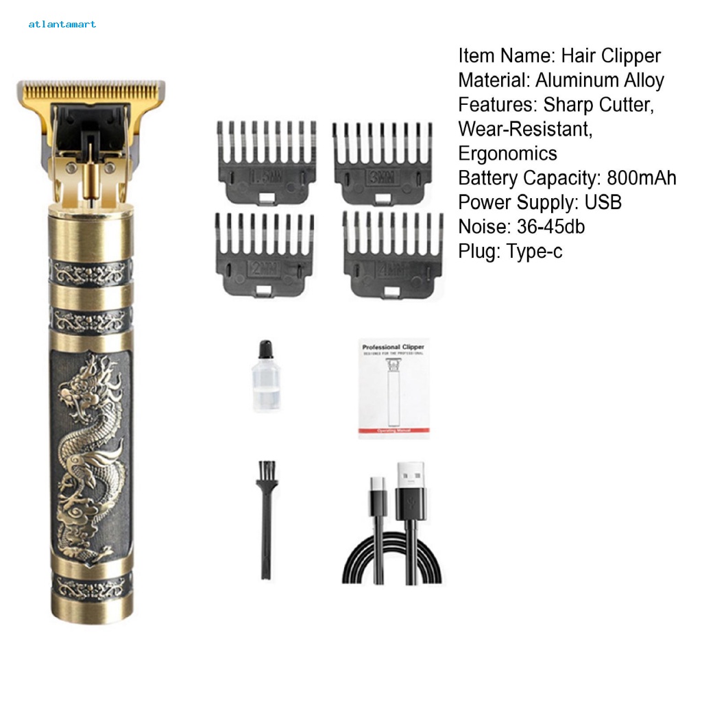 Túi Đựng Đồ Dùng Cao Cấp Tiện Dụng| 1 Bộ Tông Đơ Cắt Tóc Dạng Lưỡi Nhọn Không Cần Khoan Họa Tiết Tinh Tế Cổ Điển Cho Salon