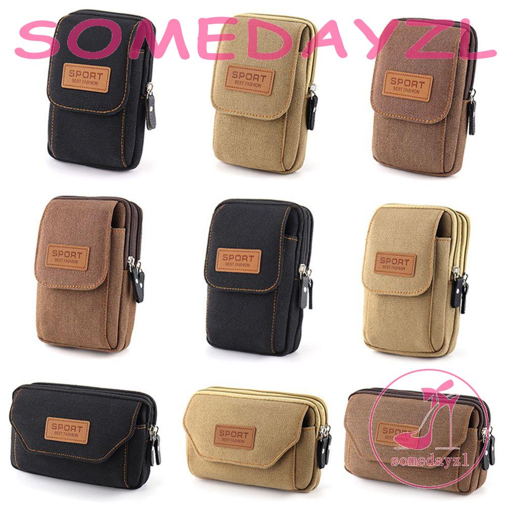 Túi Đeo Hông Đựng Điện Thoại Bằng Vải Canvas Tiện Dụng