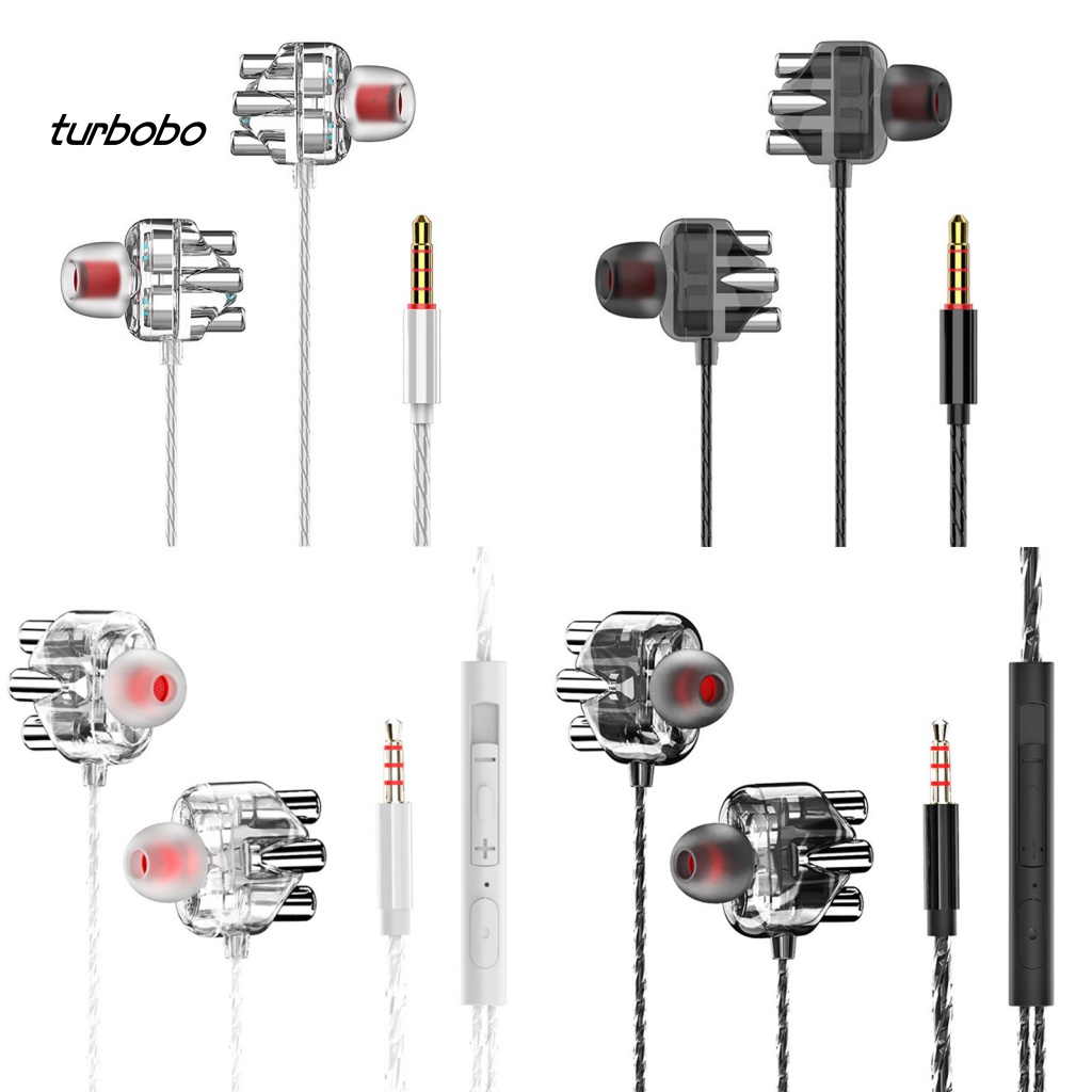 Tai Nghe Nhét Tai Chống Rối Có Mic Thiết Kế Trong Suốt Tiện Dụng