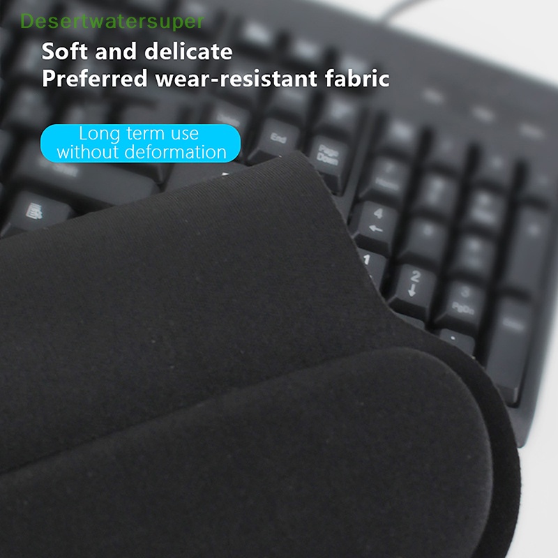 Thảm Lót Chuột Chơi Game Có Đệm Kê Cổ Tay Chống Trượt Màu Trơn