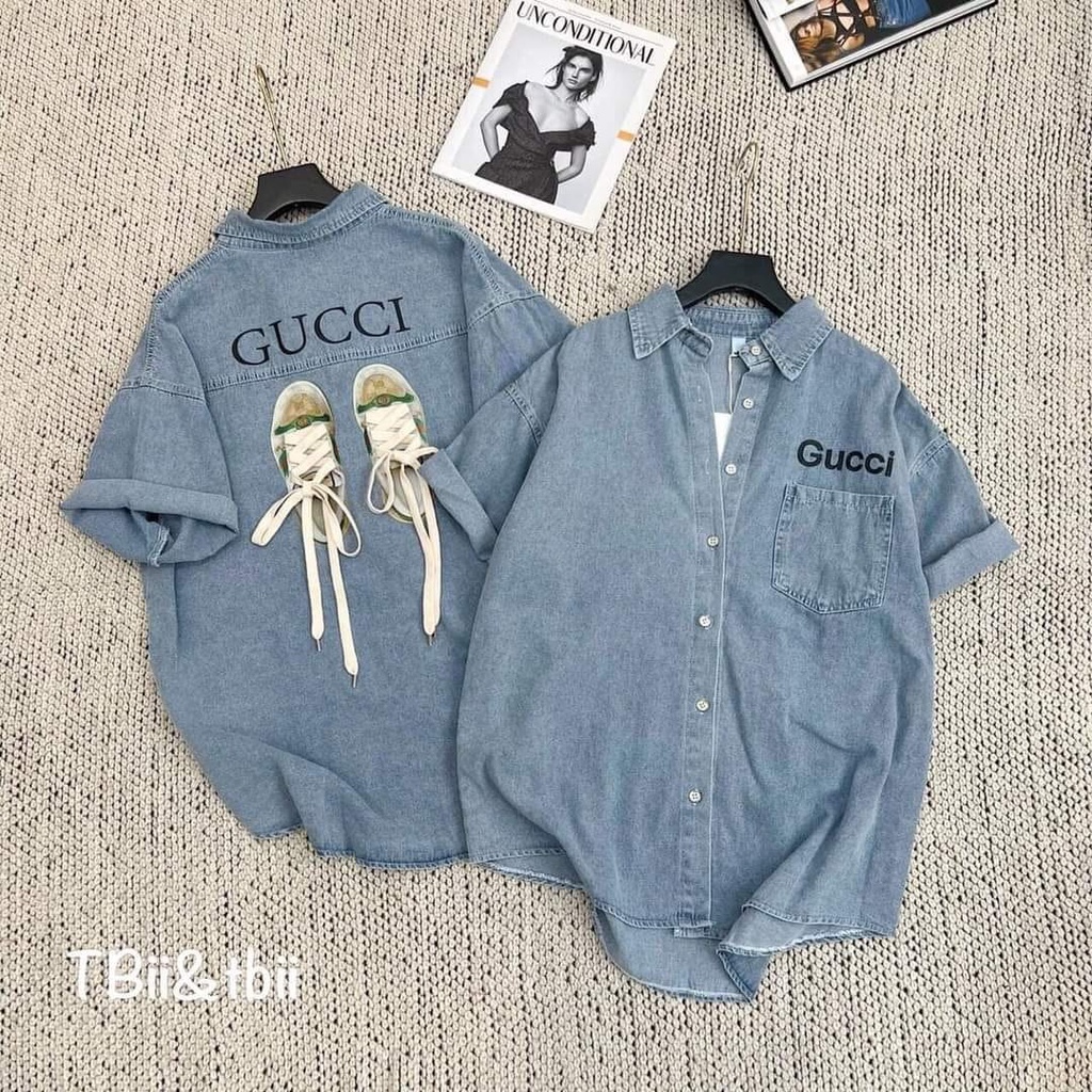 Áo bò cộc tay đôi giày cá tính