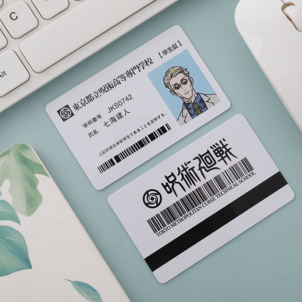 Bộ Thẻ Bài In Hình Jujutsu Kaisen Cho Học Sinh